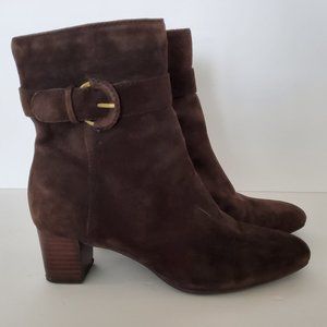 Bandolino Brown Suede Ankle Boots